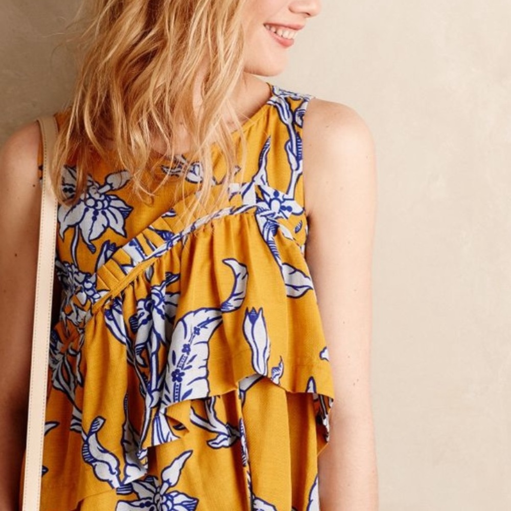 Karen walker pleated posies tank